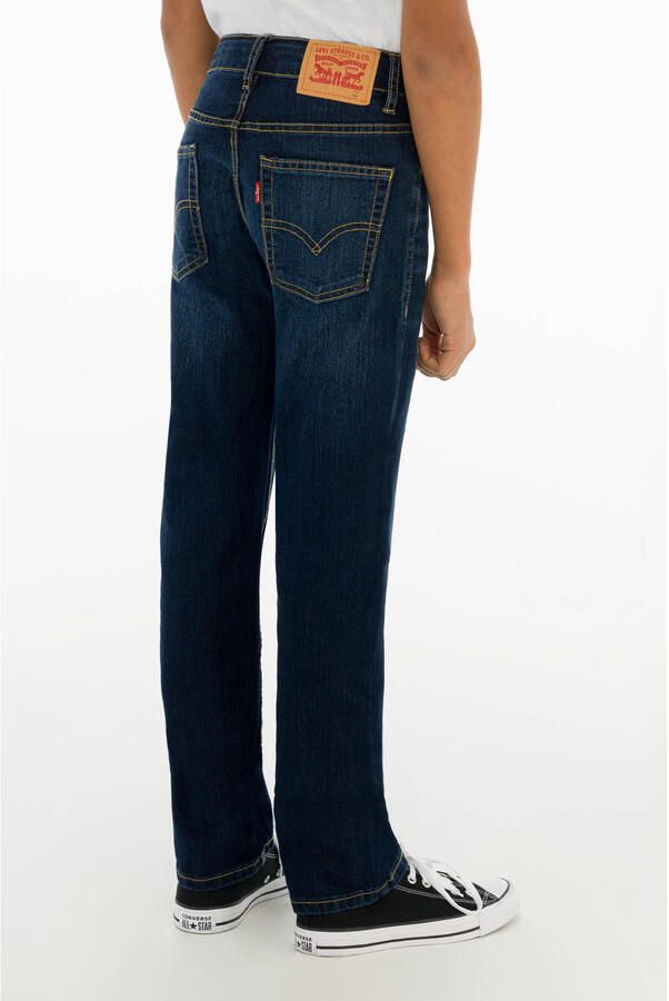 Levis Levi's Kids 511 slim fit jeans rushmore Blauw Jongens Stretchdenim Effen 140