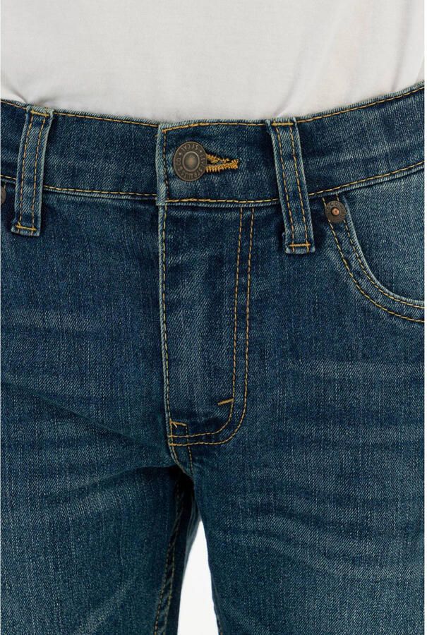 Levis Levi's Kids 511 slim fit jeans yucatan Blauw Jongens Stretchdenim Effen 140