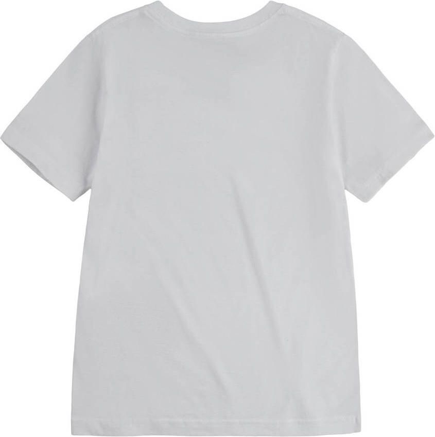 Levi's Kids basic T-shirt Batwing chest met logo wit Jongens Katoen Ronde hals