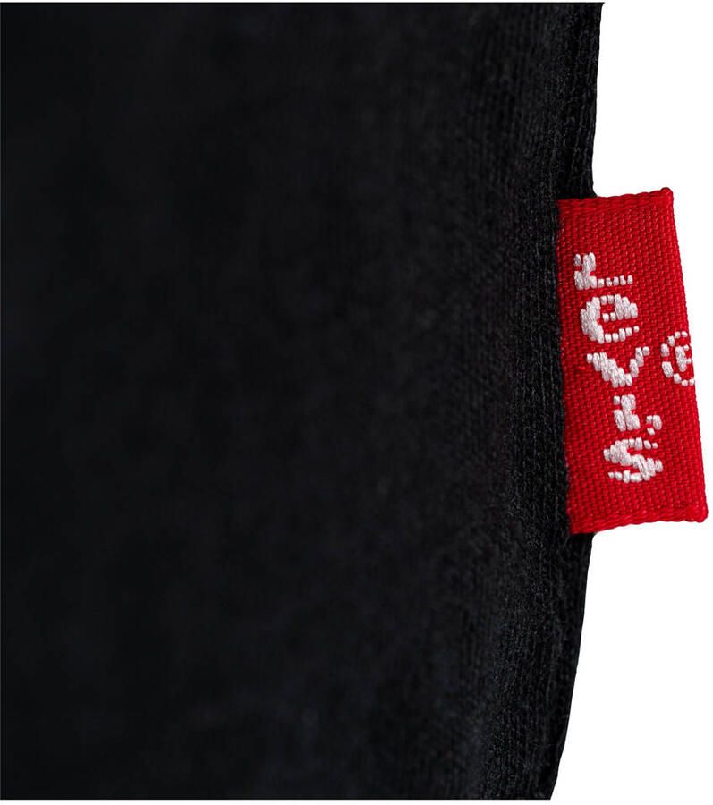 Levis Levi's Kids basic T-shirt Batwing chest zwart Jongens Katoen Ronde hals 104