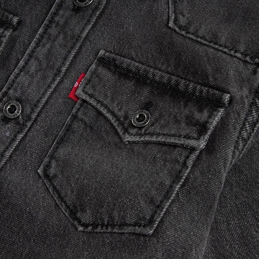 Levi's Kids denim casual overhemd grijs - Foto 2