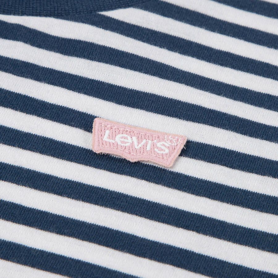 Levi's Kids gestreepte longsleeve donkerblauw - Foto 2