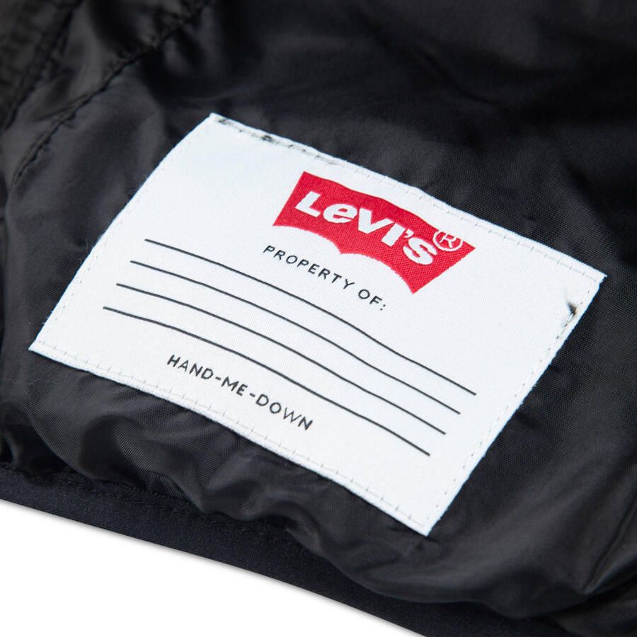 Levi's Kids gewatteerde winterjas met print zwart - Foto 3