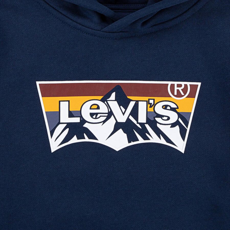 Levi's Kidswear Hoodie LVB MOUNTAIN BATWING HOODIE voor jongens. vleermuislogo-print