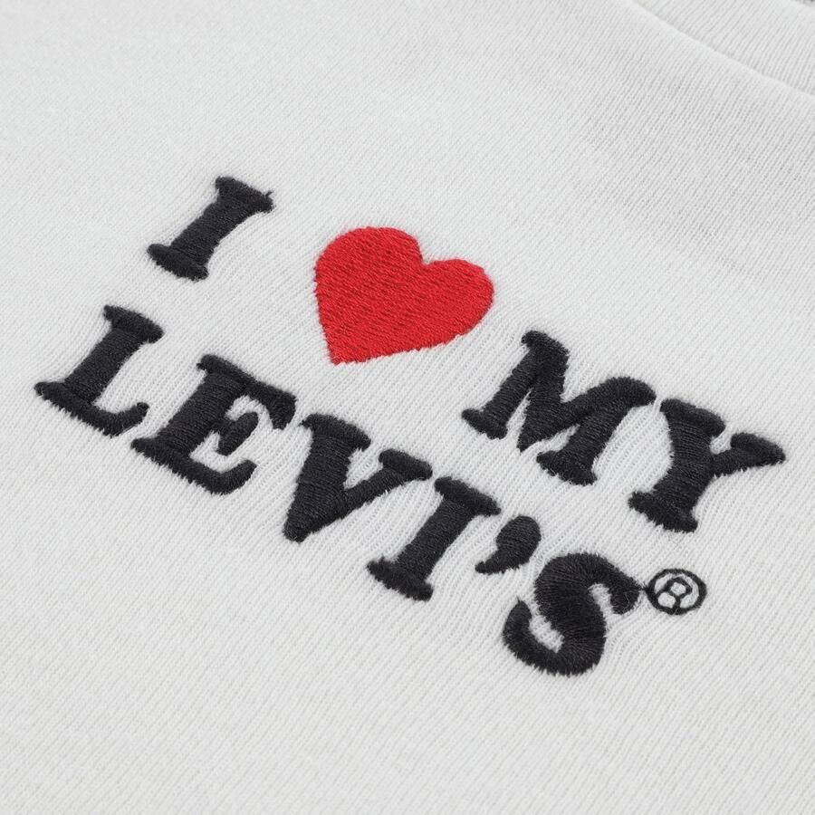 Levi's Kids jersey T-shirt met tekst wit - Foto 2