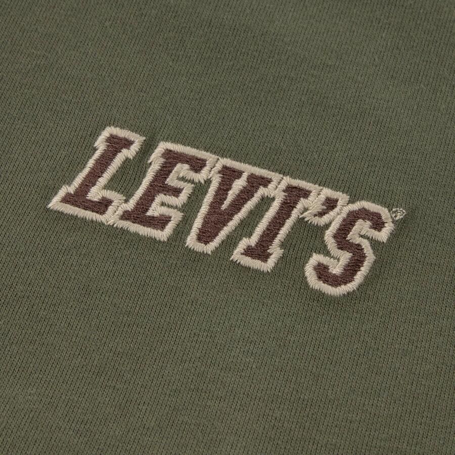 Levi's Kids longsleeve met backprint olijfgroen - Foto 2