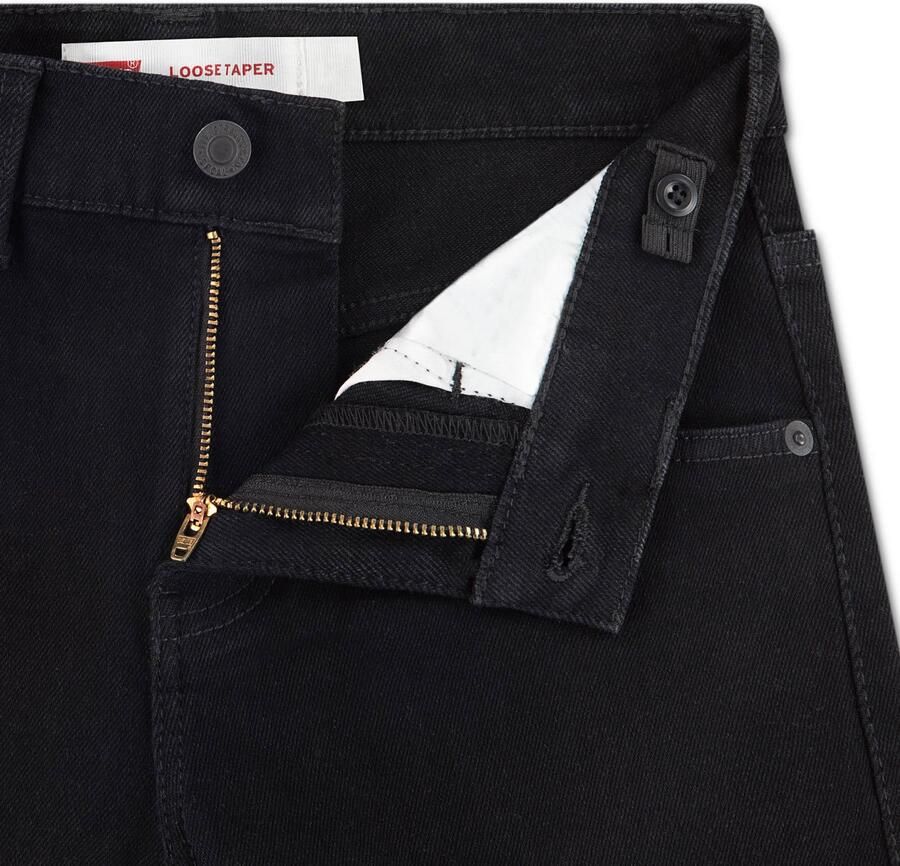 Levi's Kids loose fit tapered jeans zwart - Foto 2
