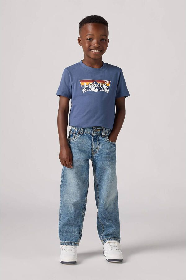 Levi's Kids loose fit straight leg jeans light blue denim