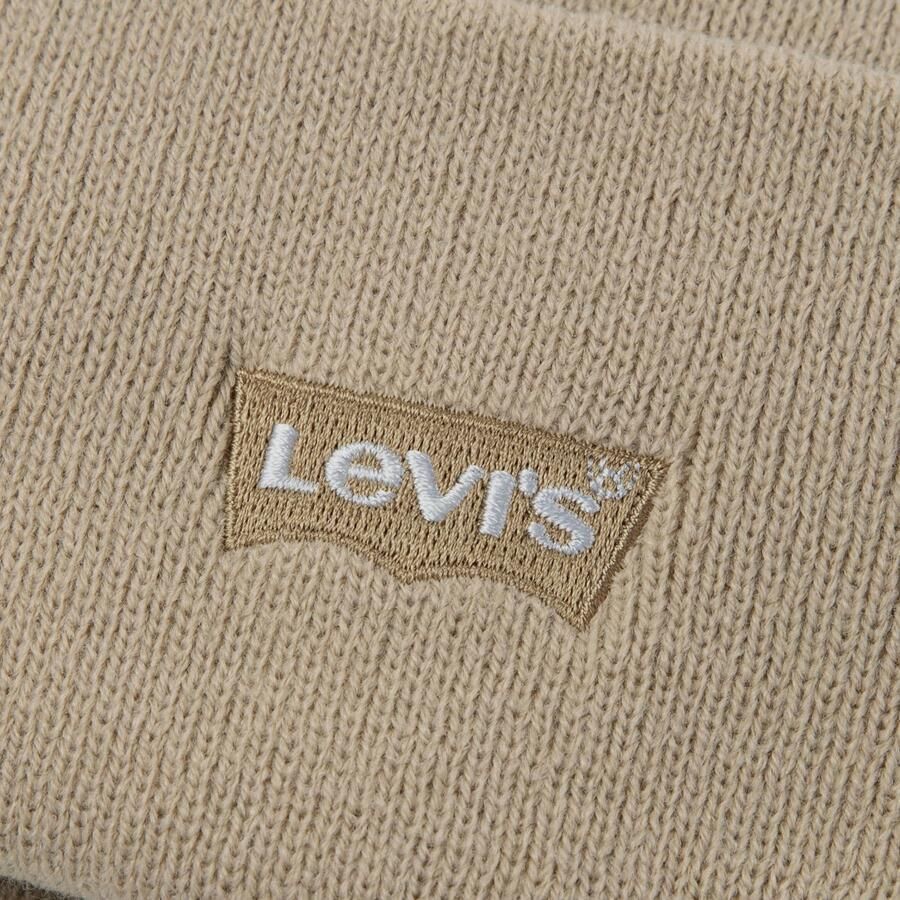 Levi's Kids muts met logo beige Jongens Acryl Logo - Foto 2
