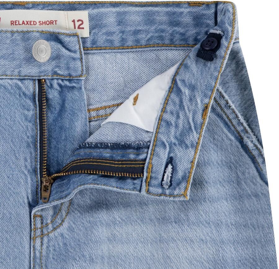 Levi's Kids relaxed cargo short light blue denim - Foto 3