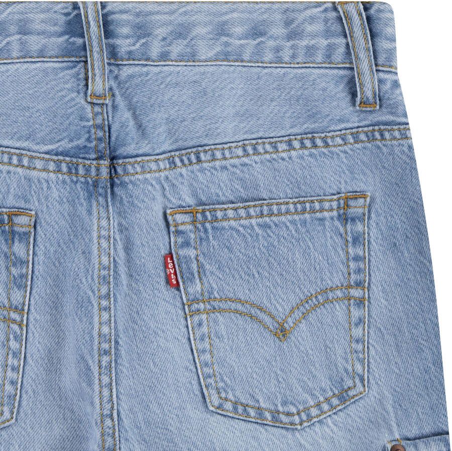 Levi's Kids relaxed cargo short light blue denim