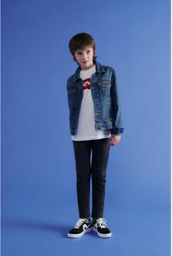 Levis Levi's Kids spijkerjas bristol Blauw Jongens Katoen Klassieke kraag Effen 110