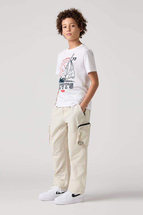 Levi's Kids straight cargo broek ecru - Foto 1