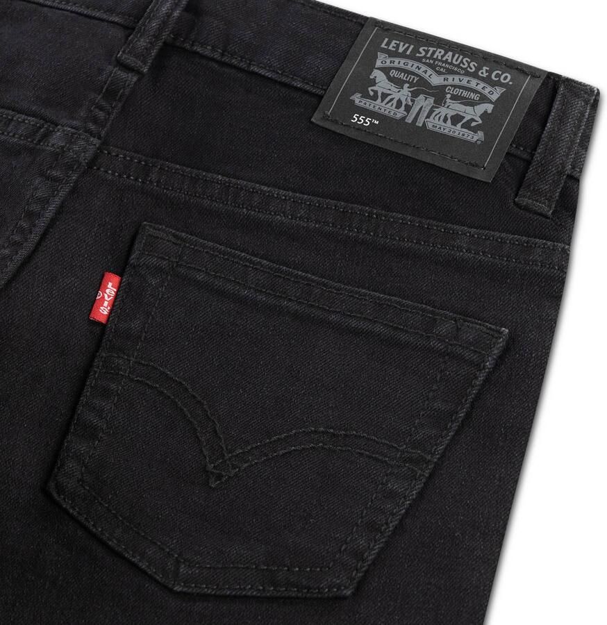 Levi's Kids straight leg jeans zwart