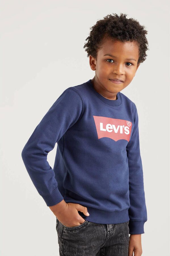 Levis Levi's Kids sweater Batwing met logo donkerblauw Logo 164 - Foto 5
