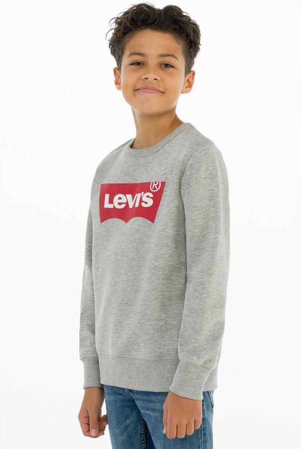 Levis Levi's Kids sweater Batwing met logo grijs melange Logo 140 - Foto 3