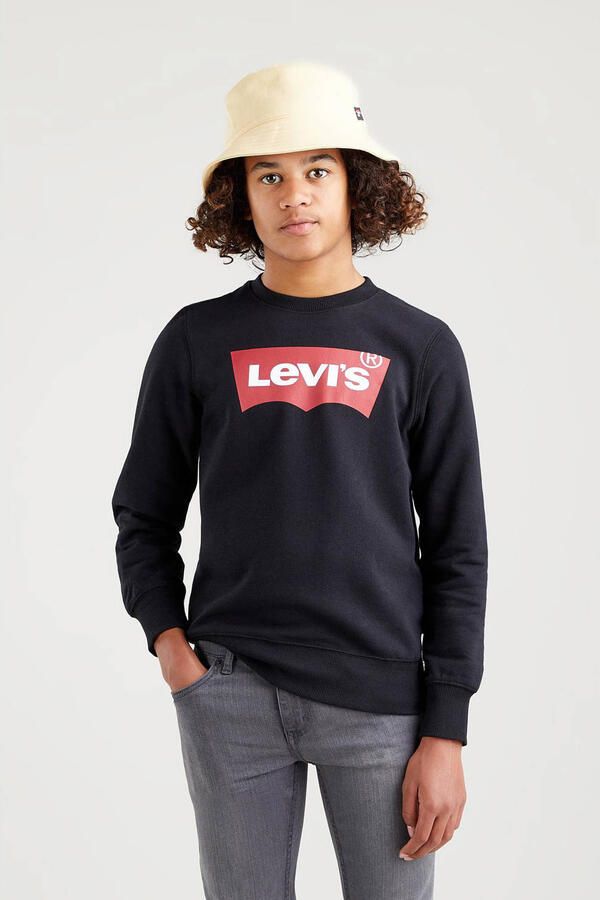 Levis Levi's Kids sweater Batwing met logo donkerblauw Logo 164 - Foto 4