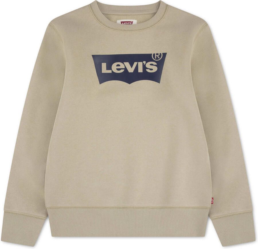 Levi's Kids sweater met tekst beige