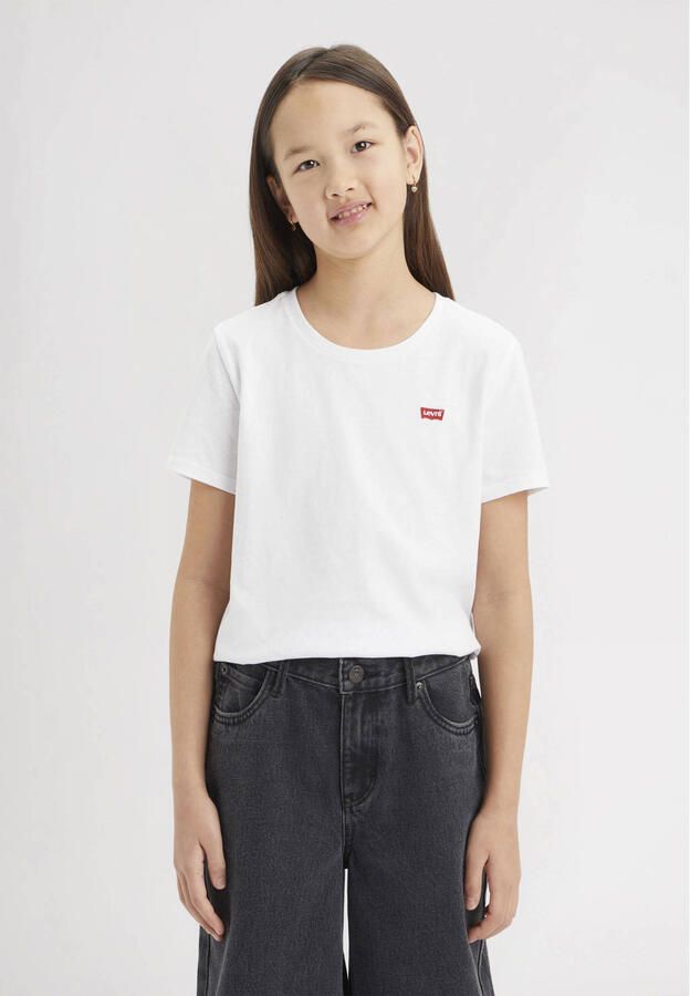 Levis Levi's Kids T-shirt BATWING CHEST HIT wit Meisjes Katoen Ronde hals Effen 104 - Foto 2