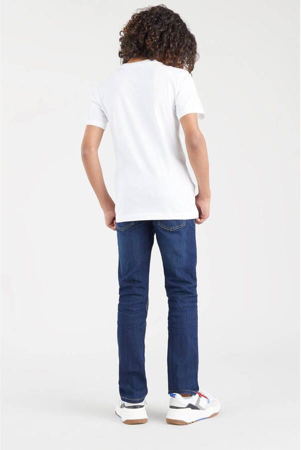 Levis Levi's Kids T-shirt Batwing met logo wit Jongens Katoen Ronde hals Logo 140