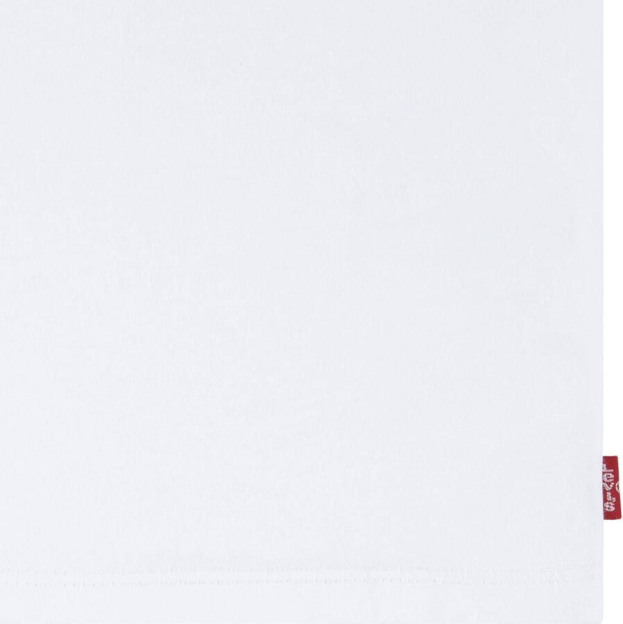 Levis Levi's Kids T-shirt BATWING met logo wit rood Meisjes Katoen Ronde hals 140