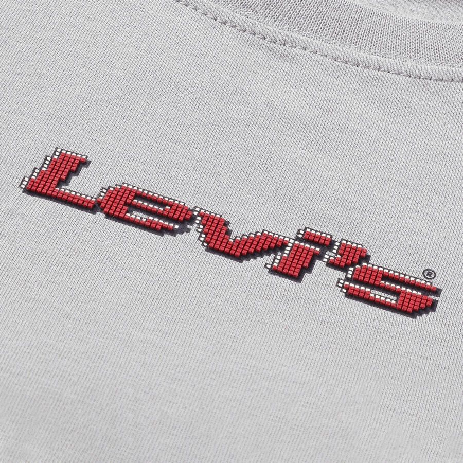 Levi's Kids T-shirt met backprint grijs - Foto 2