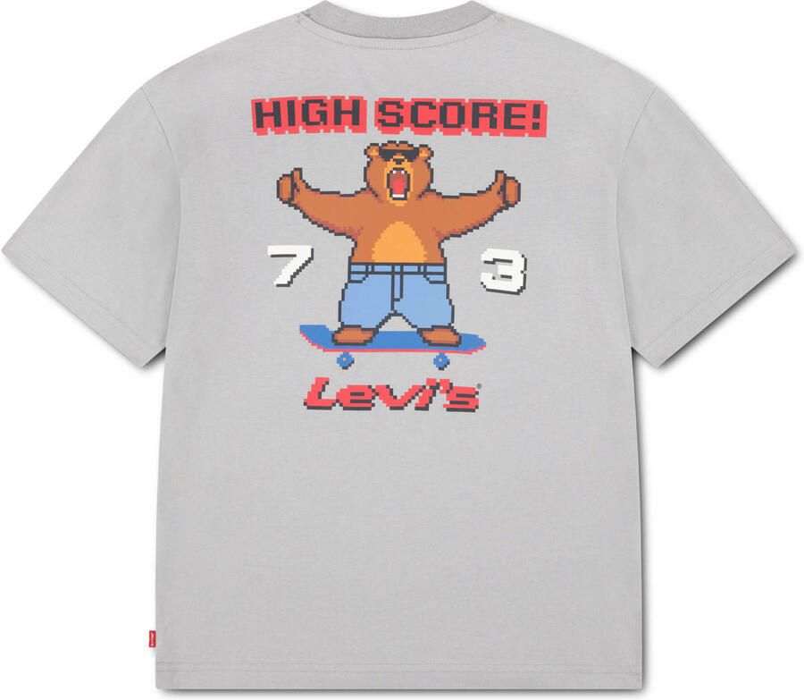 Levi's Kids T-shirt met backprint grijs - Foto 3