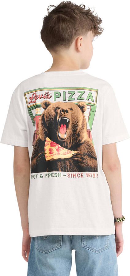 Levi's Kids T-shirt met backprint wit - Foto 2