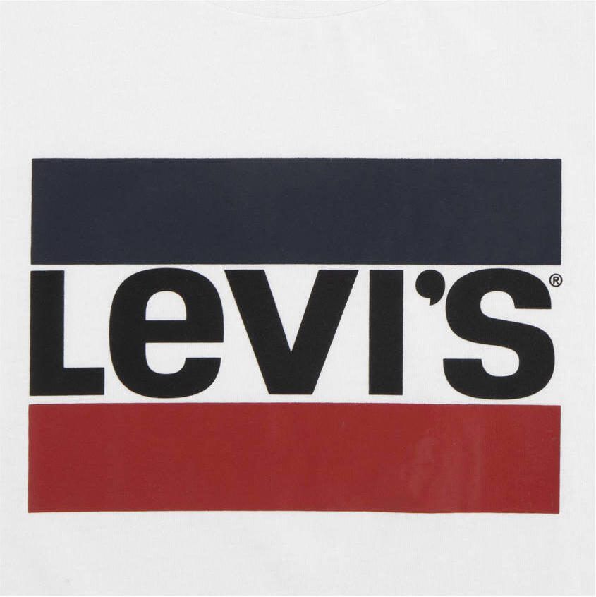 Levis Levi's Kids T-shirt SPORTSWEAR met logo wit rood blauw Meisjes Katoen Ronde hals 140 - Foto 3