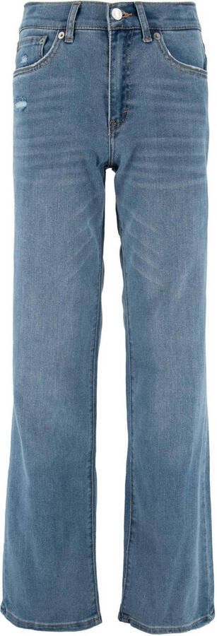 Levis Levi's Kids wide leg jeans DIG IT Blauw Meisjes Stretchdenim Effen 140 - Foto 2