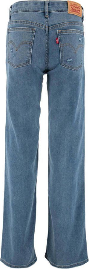 Levis Levi's Kids wide leg jeans DIG IT Blauw Meisjes Stretchdenim Effen 164