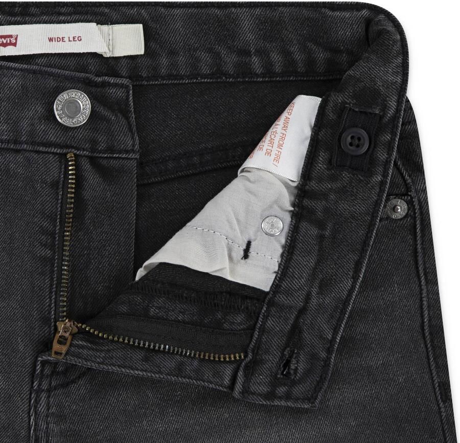 Levis LEVI'S Girls' Wide Leg Jeans Junior Zwart