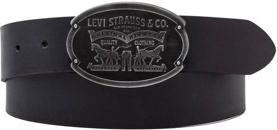 Levi's Leren riem van echt runderleer met reliëflogo model 'Billy' - Foto 3