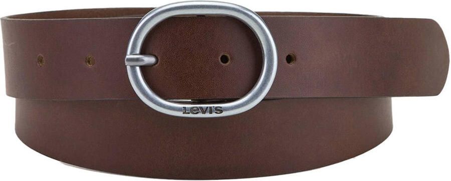 Levi's Leren riem HERMOSILLA met ovale sluiting en logo-opdruk - Foto 2