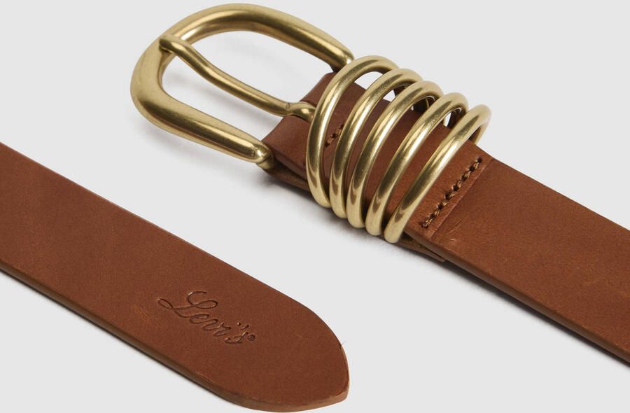 Levi's leren riem Lyla cognac - Foto 2