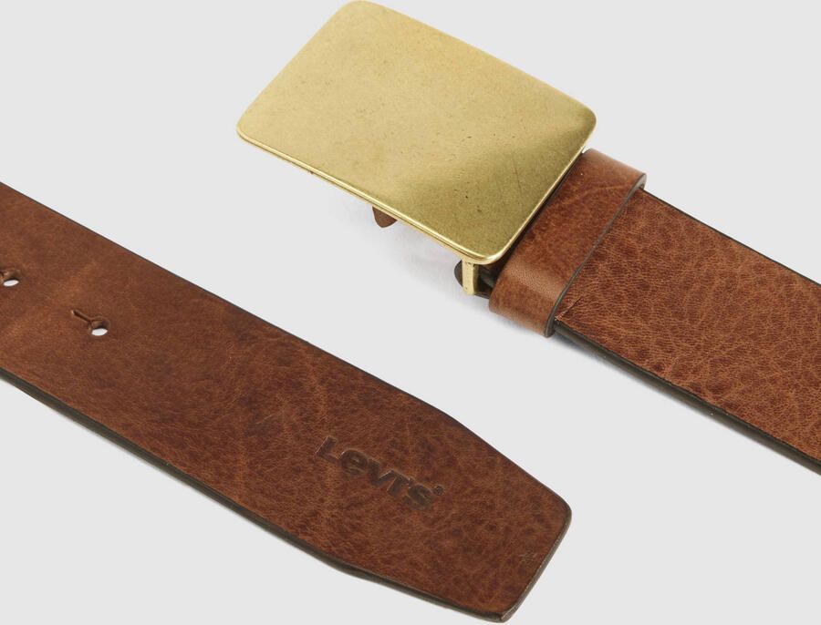 Levi's leren riem Ryder Plaque cognac - Foto 2