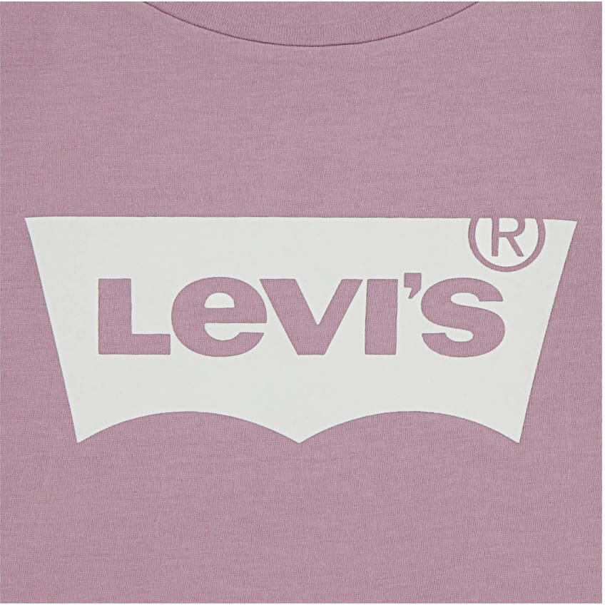 Levi's Kidswear Shirt met lange mouwen LS BATWING TEE met logo print for girls