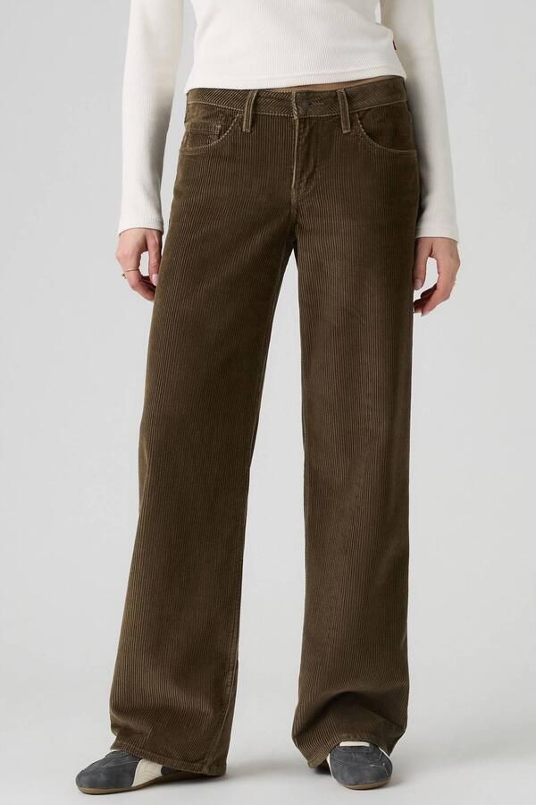 Levi's LOW LOOSE corduroy low waist loose fit jeans kaki