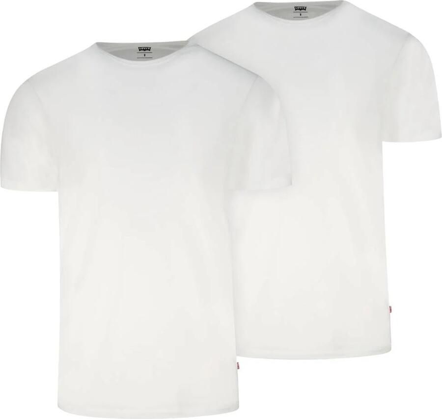Levi's T-shirt Levis T-shirt Solid Crew Wit 2Pack