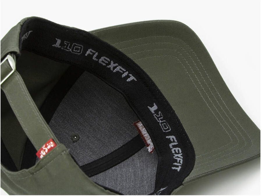 Levi's Pet Levis Pet Flexfit Logo Olijfgroen