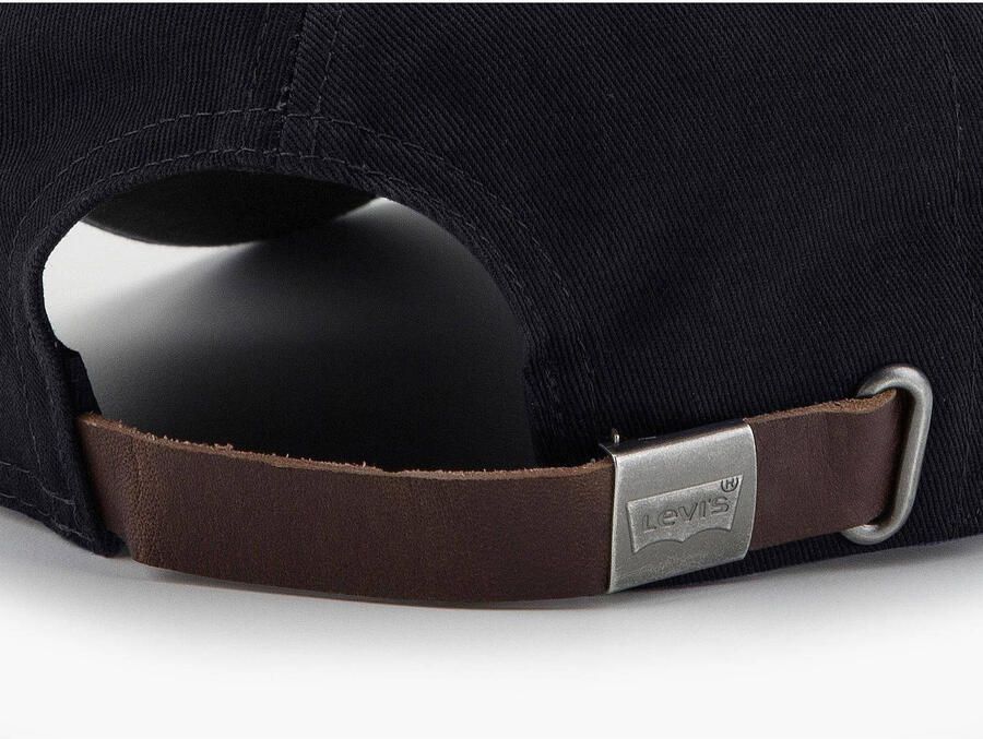 Levi's Zwarte katoenen pet met logorand Black Unisex - Foto 2