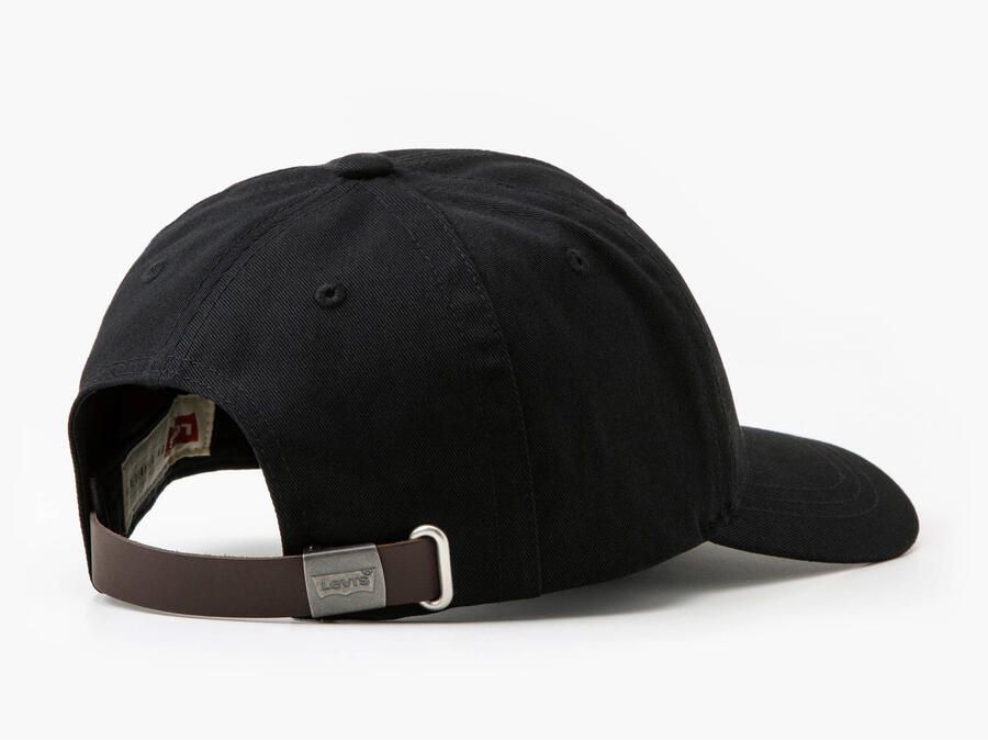 Levi's Zwarte katoenen pet met logorand Black Unisex