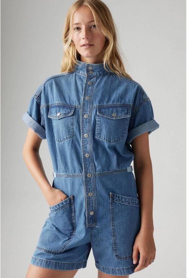 Levi's Jeansjumpsuit met opgestikte zakken model 'SURPLUS ROMPER' - Foto 2