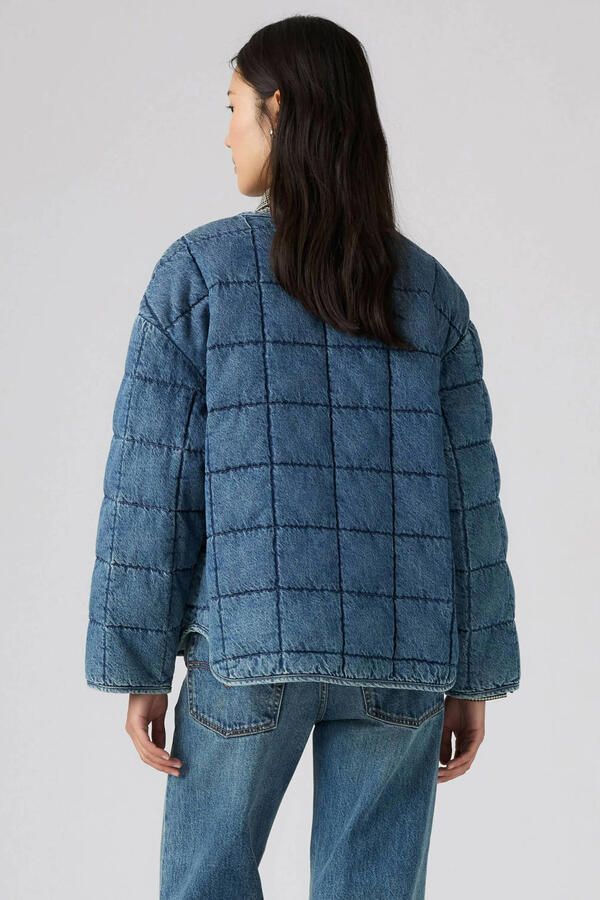 Levi's pufferjas medium blauw denim - Foto 3