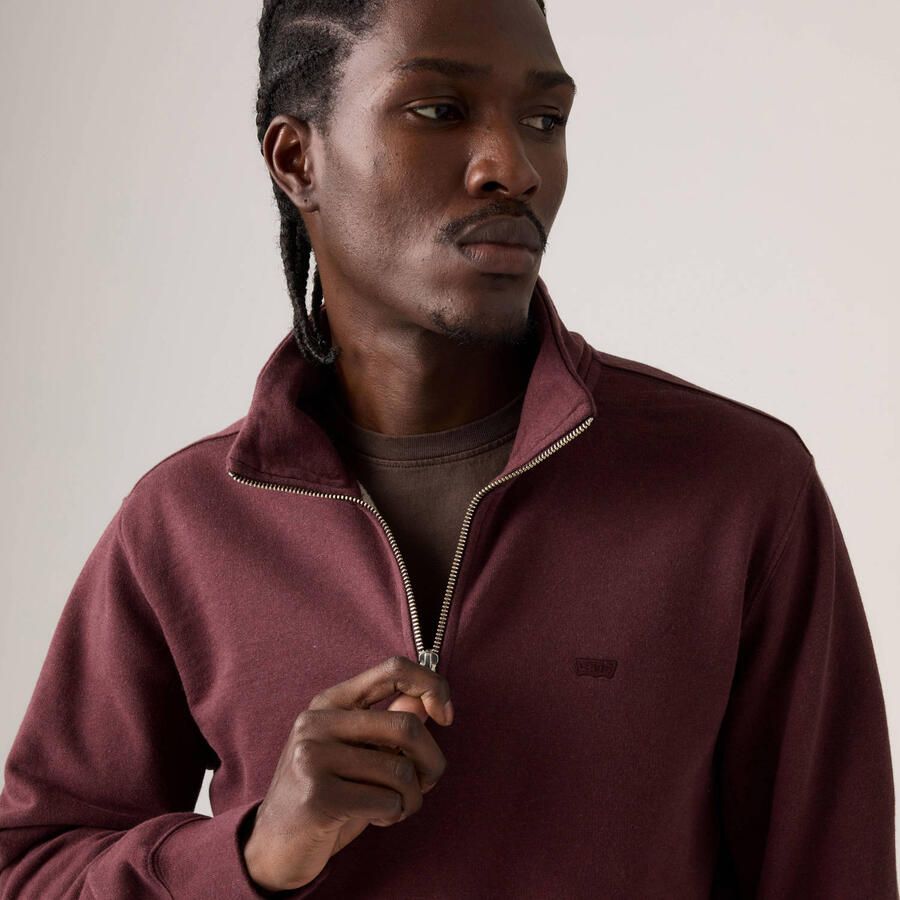 Levi's relaxed fit schipperstrui van pure katoen met labelstitching