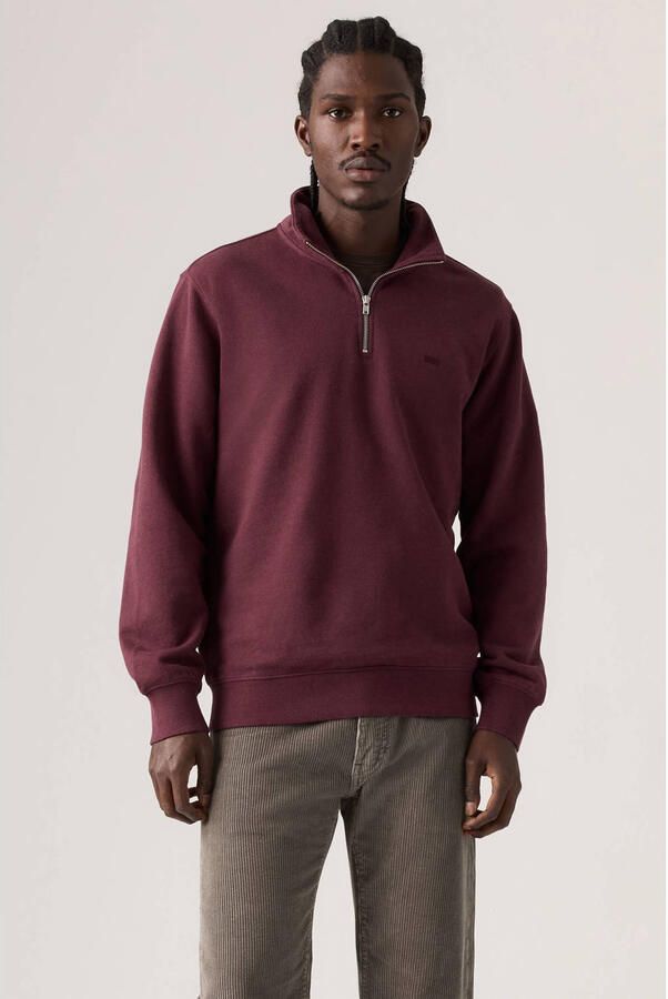 Levi's relaxed fit schipperstrui van pure katoen met labelstitching - Foto 2