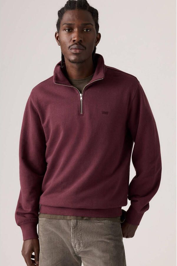 Levi's relaxed fit schipperstrui van pure katoen met labelstitching - Foto 3