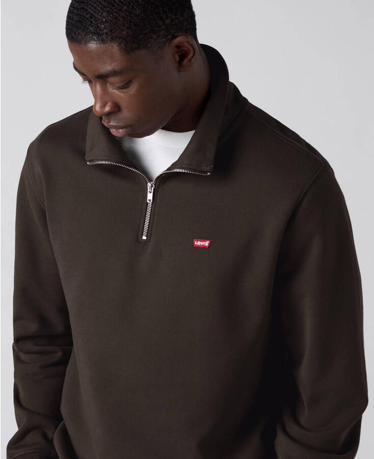Levi's regular fit trui donkerbruin