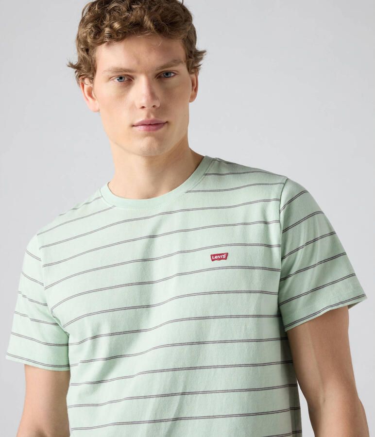 Levi's regular gestreept T-shirt groen