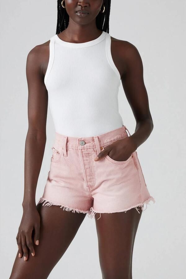 Levis LEVI'S 501 Shorts Pink- Dames Pink - Foto 3